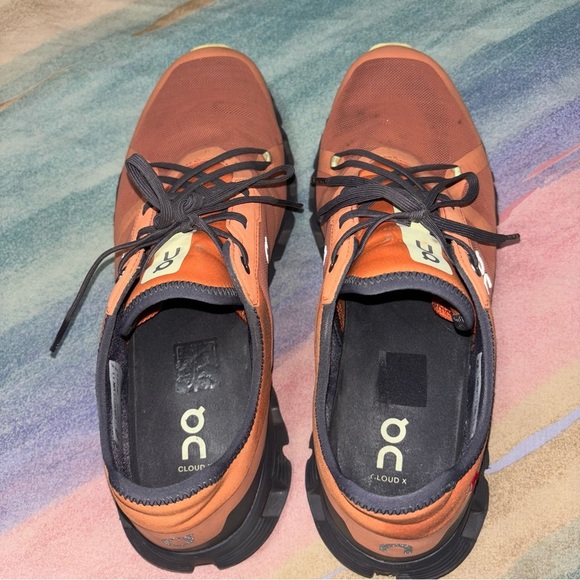 On Runny Cloud X 3 AD Sneakers men size 11.5 orange shadow - Picture 6 of 11